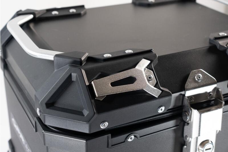 Top Case UNIVERSEL - 45 L - Aluminium Noir avec dosseret