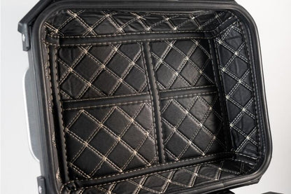 Top Case UNIVERSEL  - 45 L - Aluminium Noir avec dosseret