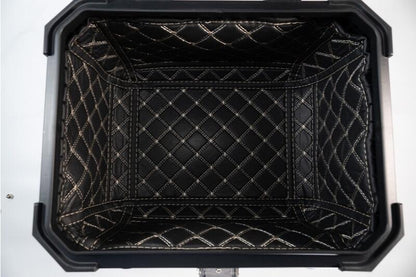 Top Case UNIVERSEL  - 45 L - Aluminium Noir avec dosseret