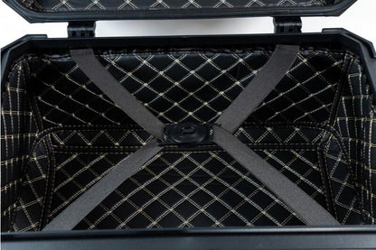 Top Case UNIVERSEL  - 45 L - Aluminium Noir avec dosseret