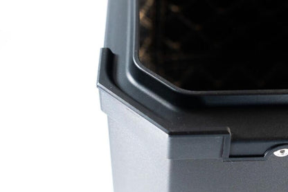 Top Case UNIVERSEL  - 45 L - Aluminium Noir avec dosseret