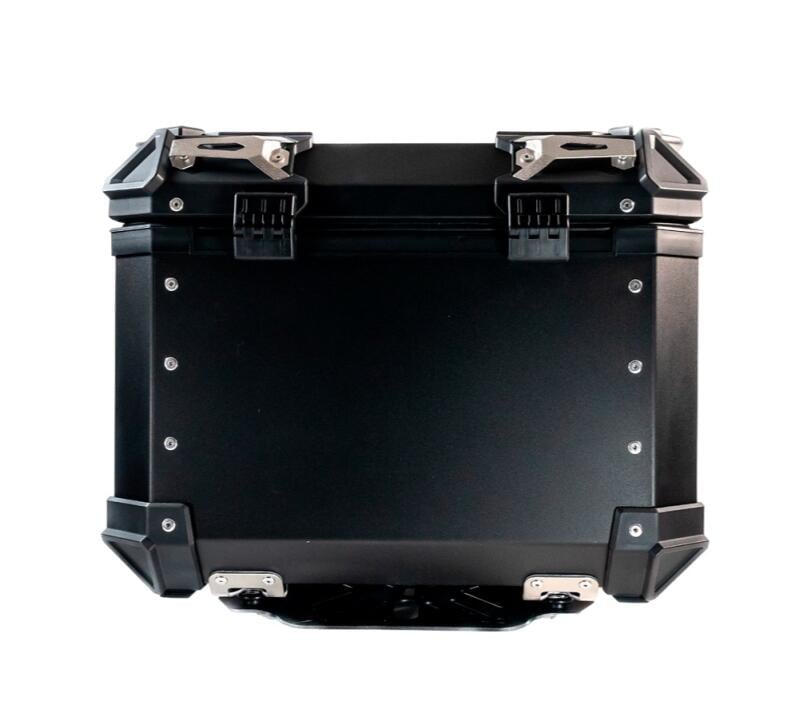 Top Case UNIVERSEL  - 45 L - Aluminium Noir avec dosseret